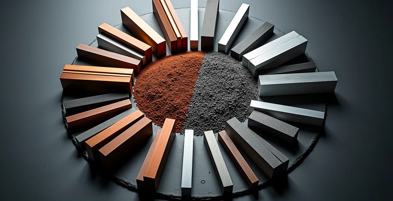 Visual representation of aluminum facade carbon footprint from extraction to end-of-life