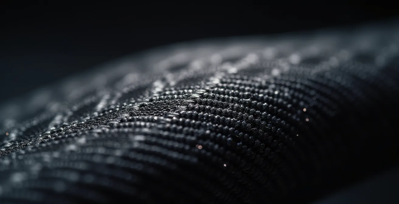 Cross-section view of carbon fiber composite vehicle chassis showing internal structure and stiffness properties