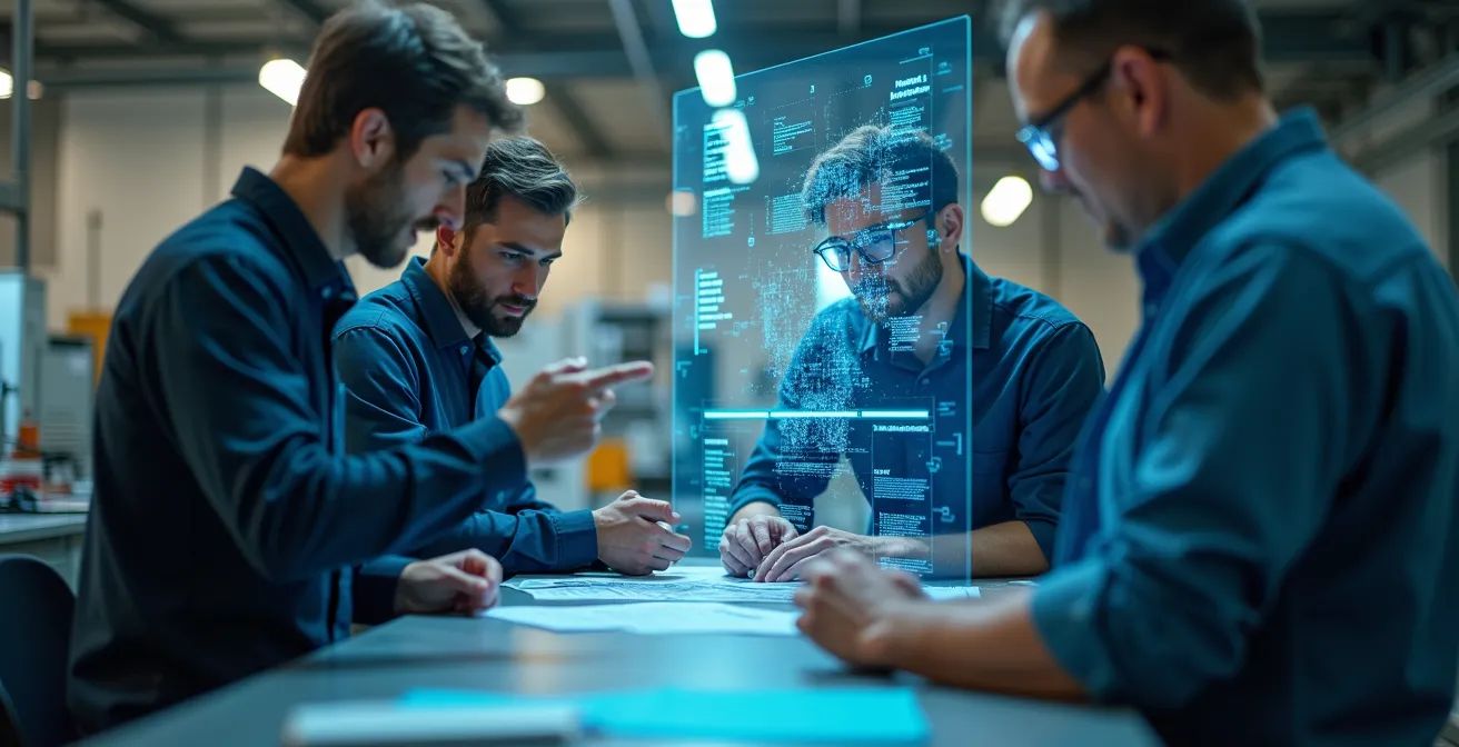 Cross-functional teams collaborating on Advanced Product Quality Planning in modern manufacturing facility