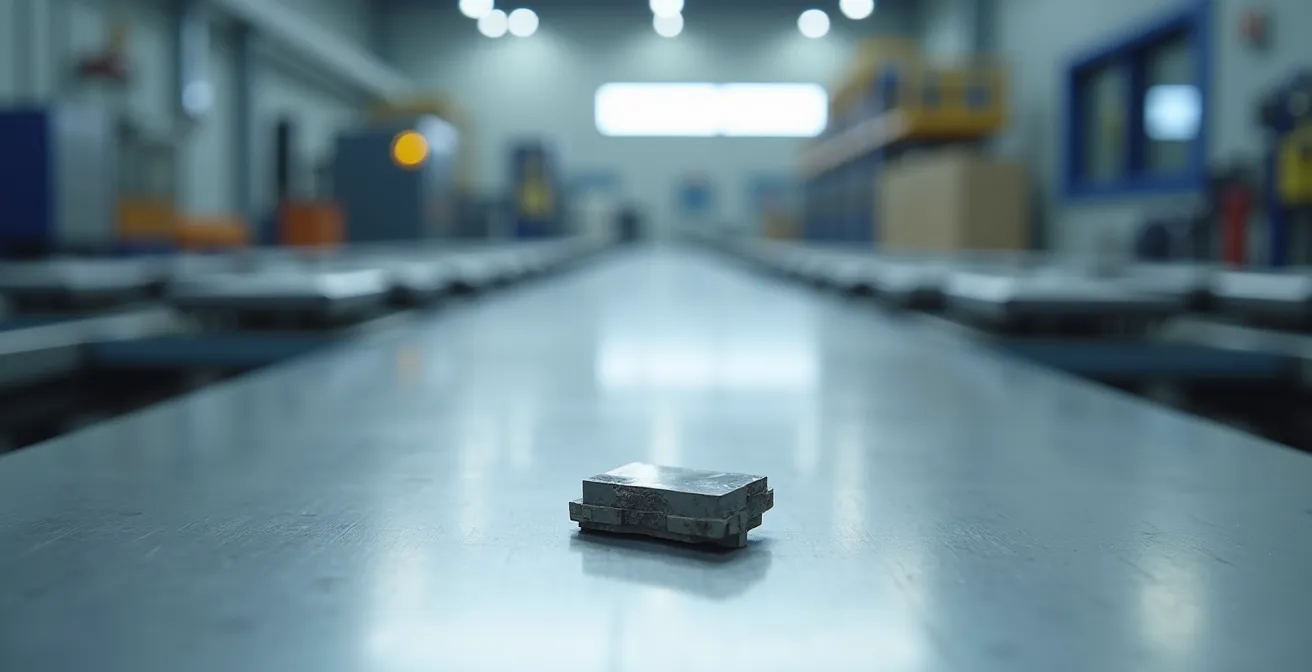 Microscopic view of FSW tool material showing wear patterns and coating integrity