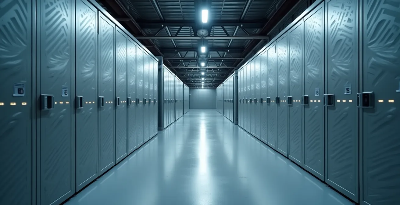 Smart storage system for respiratory equipment with sensor monitoring