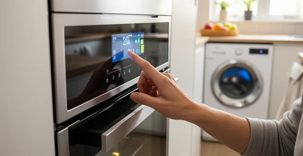 Smart kitchen with connected appliances simplifying household routines